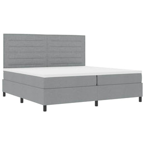 Boxspringbett mit Matratze Hellgrau 200x200 cm
