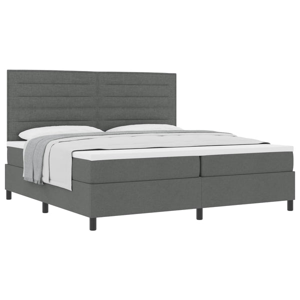 Boxspringbett mit Matratze Dunkelgrau 200x200 cm