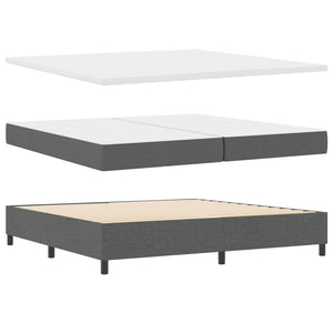 Boxspringbett mit Matratze Dunkelgrau 200x200 cm