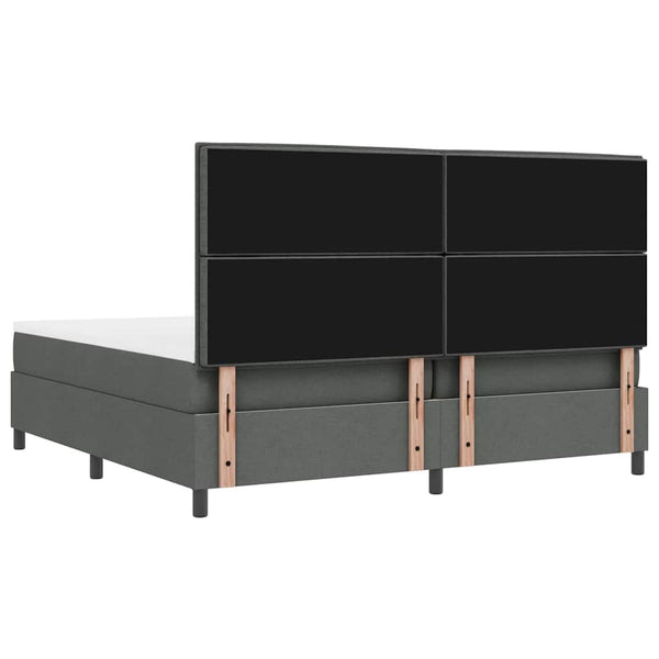 Boxspringbett mit Matratze Dunkelgrau 200x200 cm