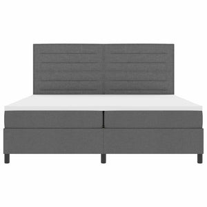 Boxspringbett mit Matratze Dunkelgrau 200x200 cm