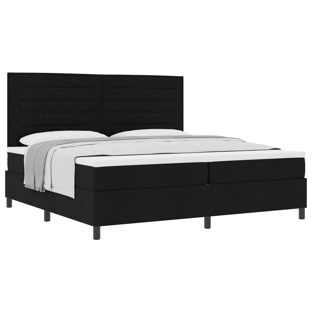 Boxspringbett mit Matratze Schwarz 200x200 cm