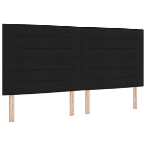 Boxspringbett mit Matratze Schwarz 200x200 cm