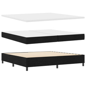 Boxspringbett mit Matratze Schwarz 200x200 cm