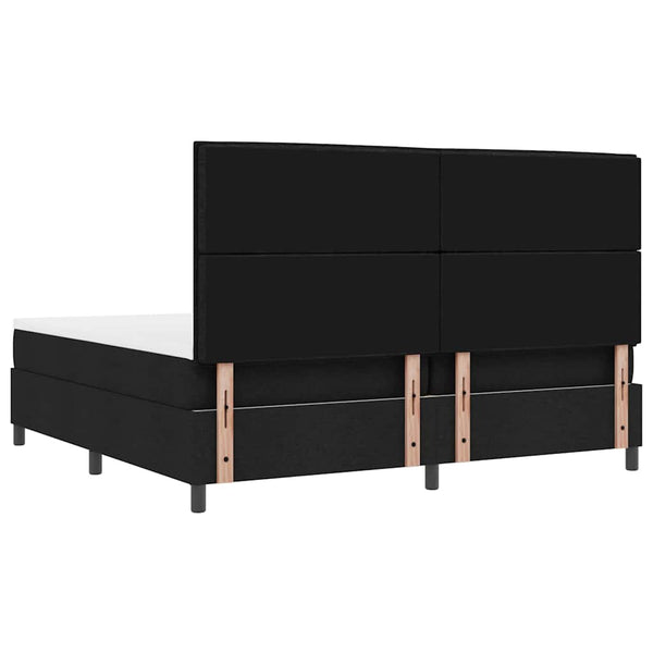 Boxspringbett mit Matratze Schwarz 200x200 cm