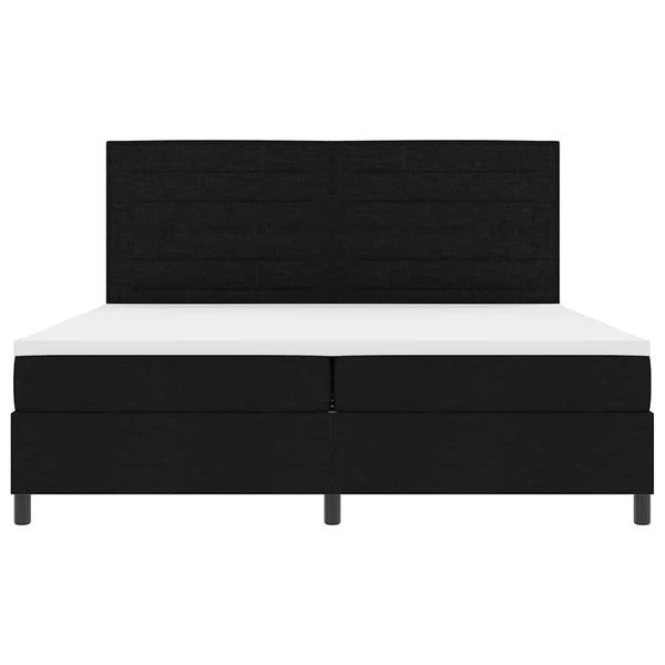 Boxspringbett mit Matratze Schwarz 200x200 cm