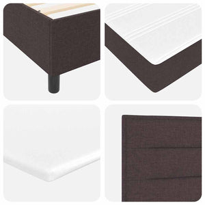 Boxspringbett mit Matratze Dunkelbraun 200x200 cm