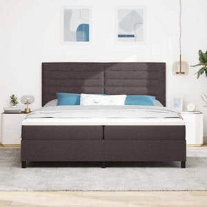 Boxspringbett mit Matratze Dunkelbraun 200x200 cm