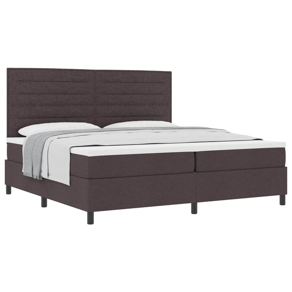 Boxspringbett mit Matratze Dunkelbraun 200x200 cm