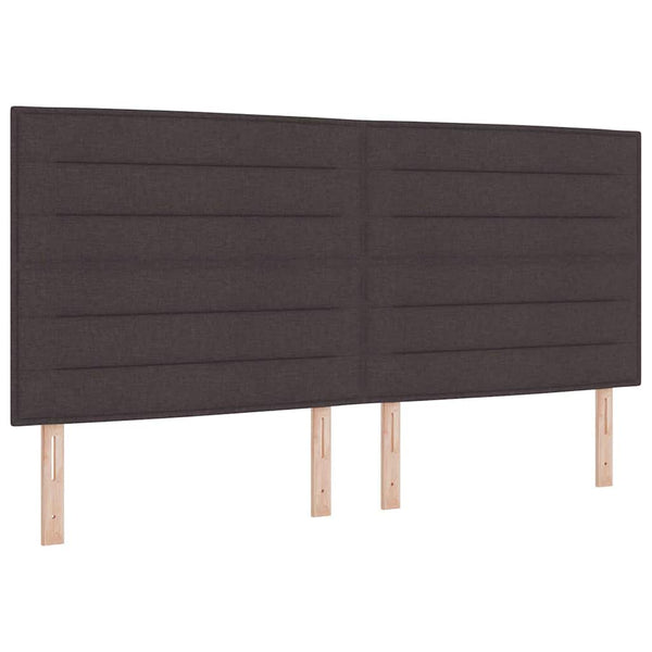 Boxspringbett mit Matratze Dunkelbraun 200x200 cm