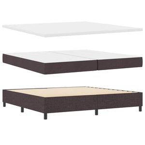 Boxspringbett mit Matratze Dunkelbraun 200x200 cm
