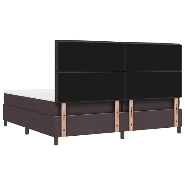 Boxspringbett mit Matratze Dunkelbraun 200x200 cm