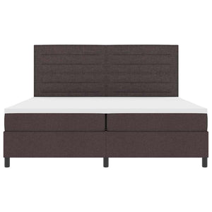Boxspringbett mit Matratze Dunkelbraun 200x200 cm