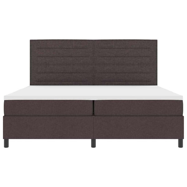 Boxspringbett mit Matratze Dunkelbraun 200x200 cm
