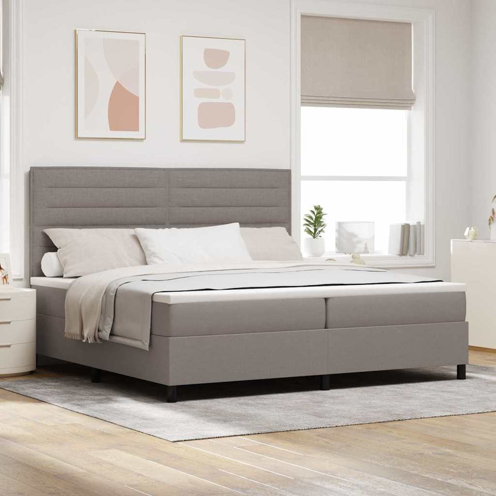 Boxspringbett mit Matratze Taupe 200x200 cm