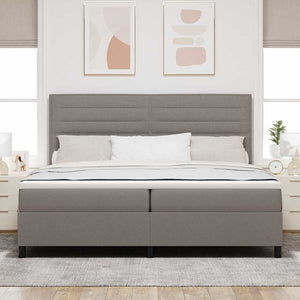 Boxspringbett mit Matratze Taupe 200x200 cm