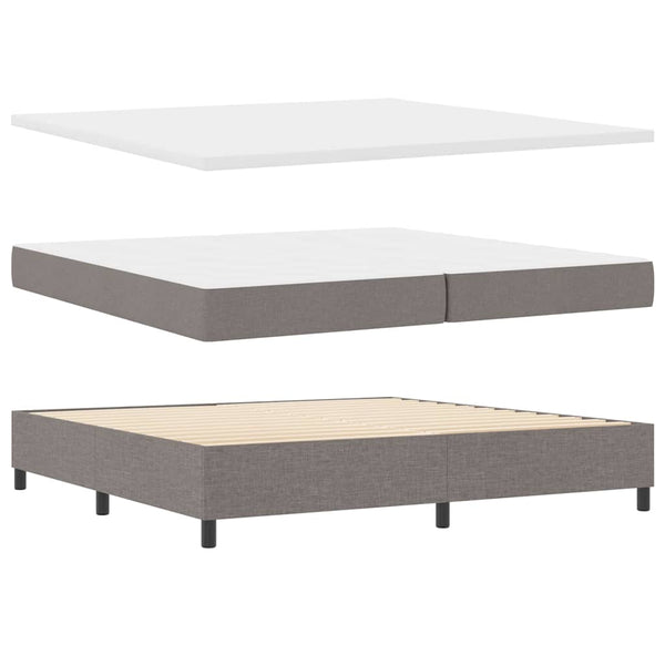 Boxspringbett mit Matratze Taupe 200x200 cm