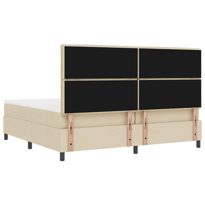 Boxspringbett Creme 200x200 cm