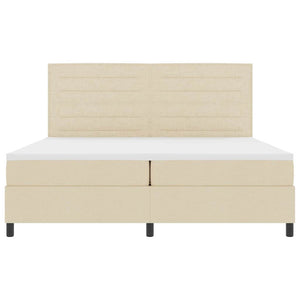 Boxspringbett Creme 200x200 cm