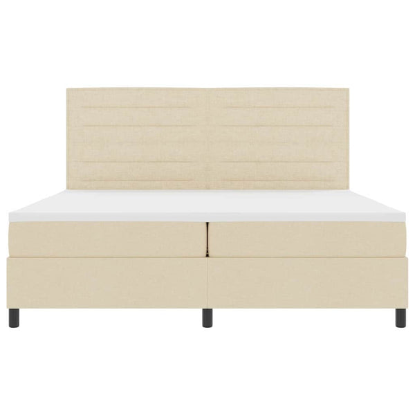 Boxspringbett Creme 200x200 cm