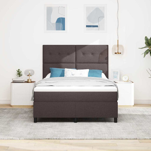 Boxspringbett mit Matratze Dunkelbraun 160x200 cm