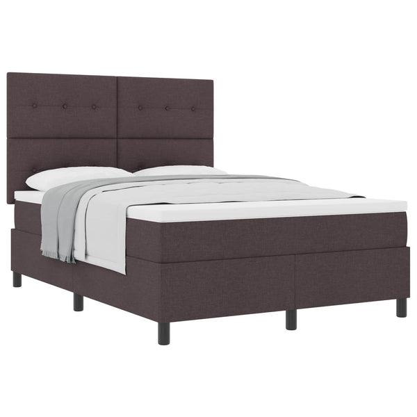 Boxspringbett mit Matratze Dunkelbraun 160x200 cm