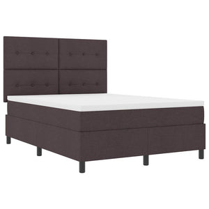 Boxspringbett mit Matratze Dunkelbraun 160x200 cm