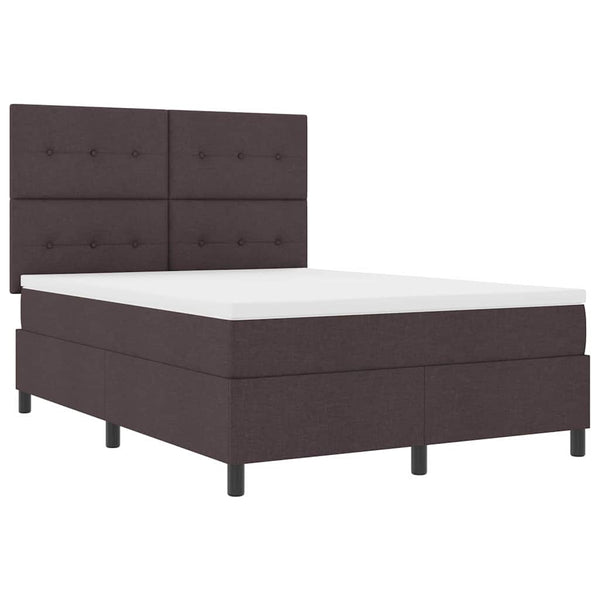 Boxspringbett mit Matratze Dunkelbraun 160x200 cm