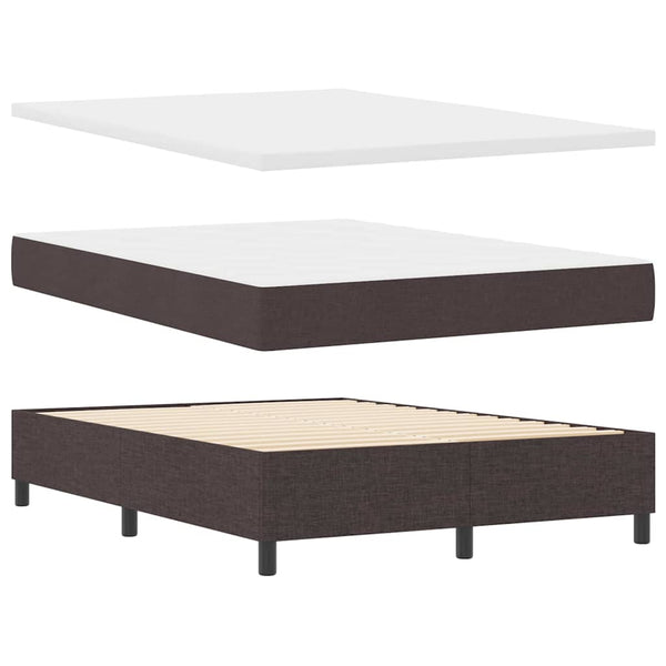 Boxspringbett mit Matratze Dunkelbraun 160x200 cm