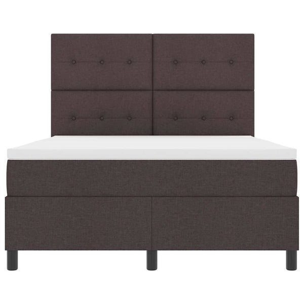Boxspringbett mit Matratze Dunkelbraun 160x200 cm
