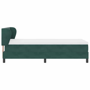Boxspringbett Dunkelgrün Samt 90x190 cm