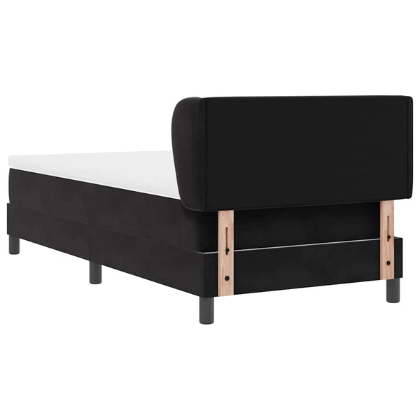 Boxspringbett Schwarz 100x200 cm Samt