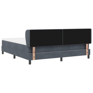 Boxspringbett Dunkelgrau 180x200 cm Samt