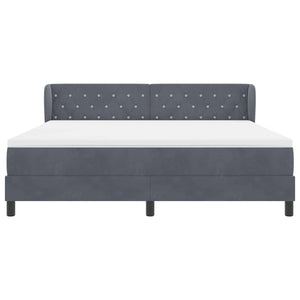 Boxspringbett Dunkelgrau 180x200 cm Samt