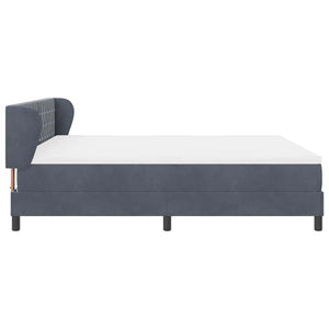 Boxspringbett Dunkelgrau 180x200 cm Samt