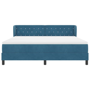Boxspringbett Dunkelblau Samt 180x200 cm