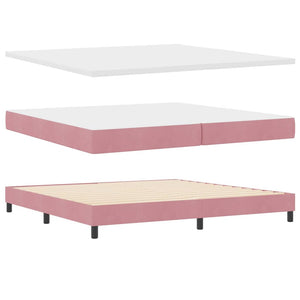 Boxspringbett Rosa 200x200 cm Samt