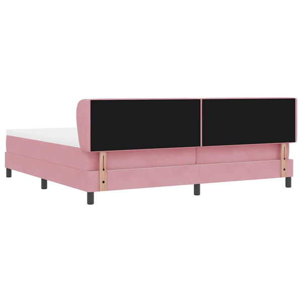Boxspringbett Rosa 200x200 cm Samt