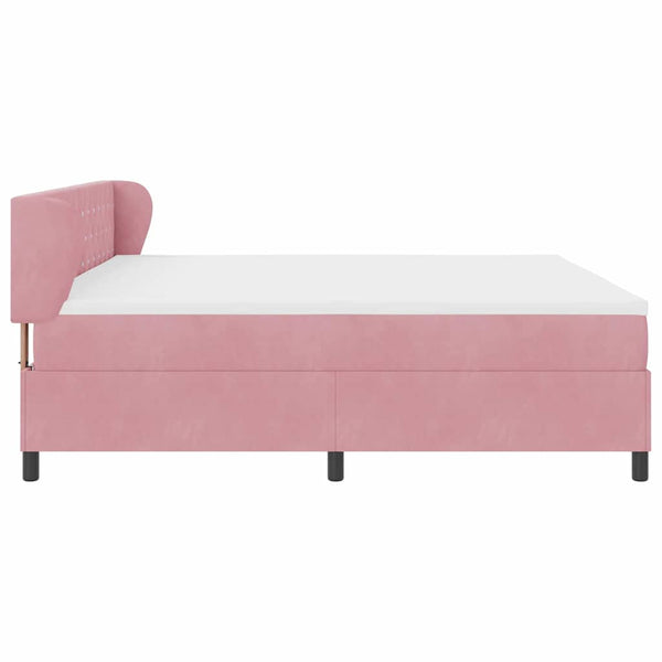 Boxspringbett Rosa 200x200 cm Samt