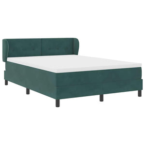Boxspringbett Dunkelgrün Samt 160x200 cm