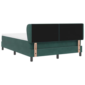 Boxspringbett Dunkelgrün Samt 160x200 cm