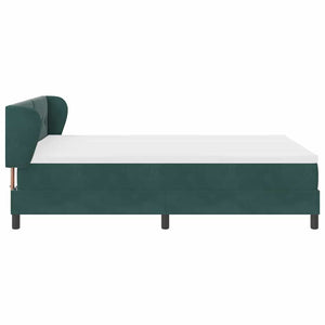 Boxspringbett Dunkelgrün Samt 160x200 cm