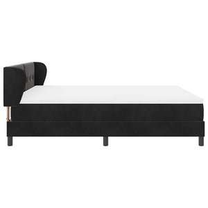 Boxspringbett Schwarz Samt 180x200 cm