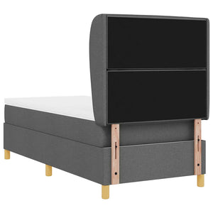 Boxspringbett mit Matratze Dunkelgrau 200x80 cm