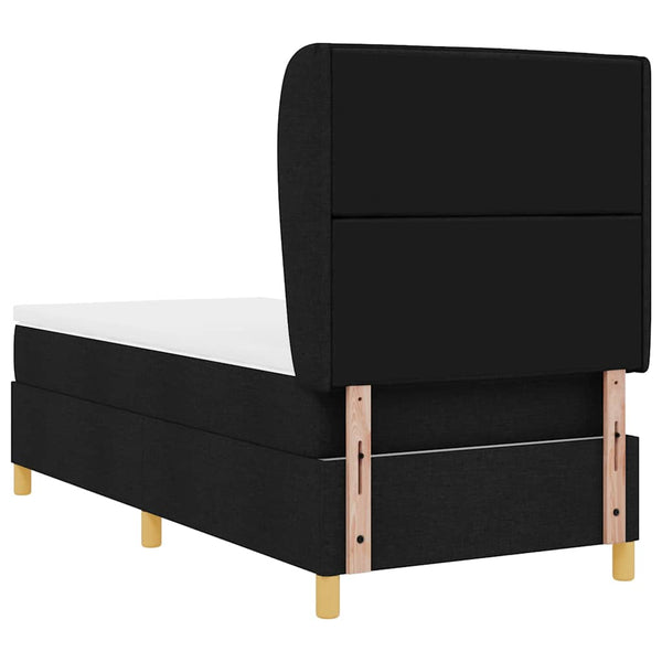 Boxspringbett mit Matratze Schwarz 200x80 cm