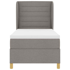 Boxspringbett Taupe mit Matratze 200x80 cm