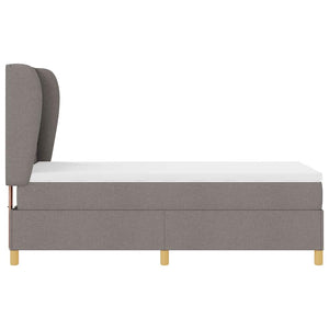 Boxspringbett Taupe mit Matratze 200x80 cm