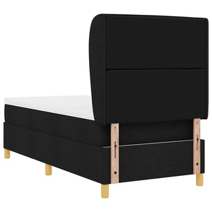 Boxspringbett mit Matratze Schwarz 190x90 cm