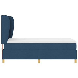 Boxspringbett Blau mit Matratze 190x90 cm