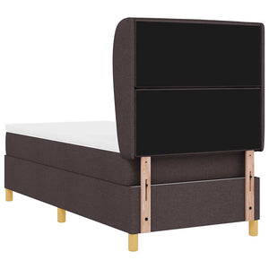 Boxspringbett Dunkelbraun 200x90 cm mit Matratze